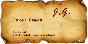 Jakab Gemma névjegykártya